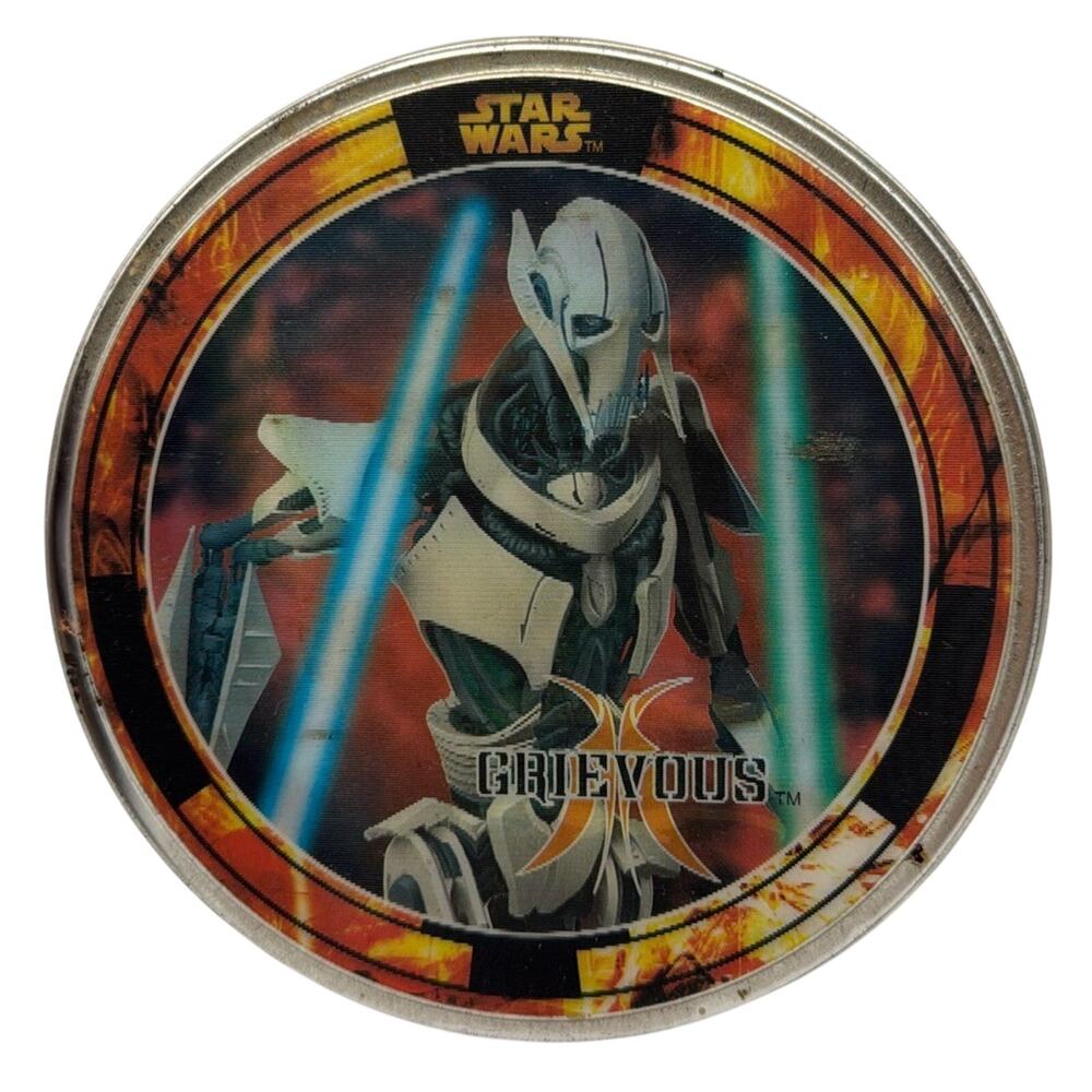 Star Wars M&M's General Grievous‎ and Yoda Hologram Tin 2005
